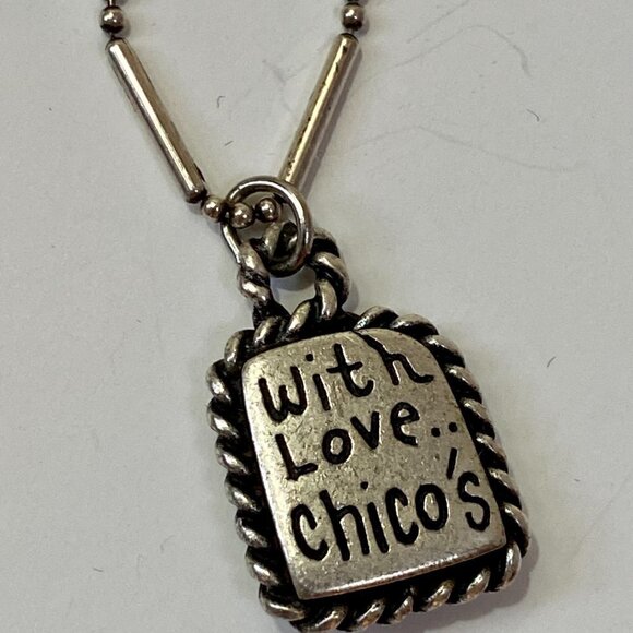 Chico's reversible silver pendant necklace - Picture 3 of 7